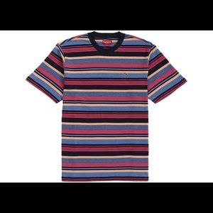 **Supreme Multi Stripe SS Top (Navy)